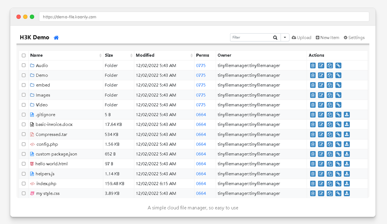 Tiny File Manager